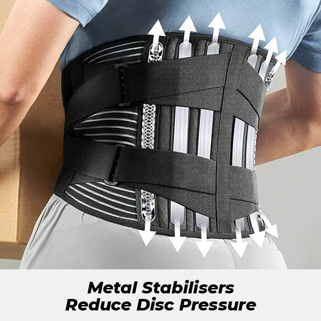 Lumbar Lower Back Brace Support - Relieves Pain, Stabilises Back