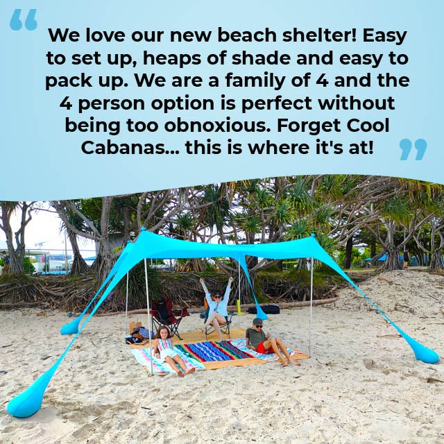 Pop-Up Beach Cabana Shade Shelter - Austier