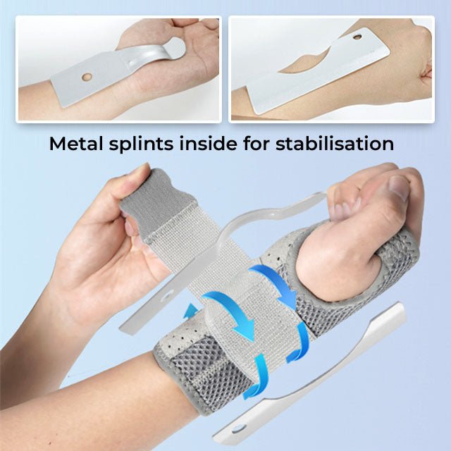 Wrist Support Brace Metal Splints - Austier